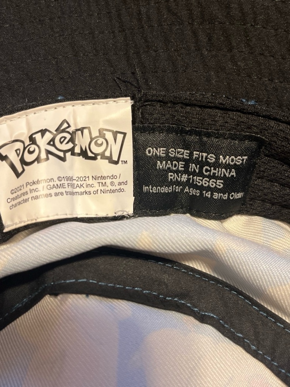 Pokemon Yellow Pikachu Pattern Blue Bucket Hat - Picture 4 of 4